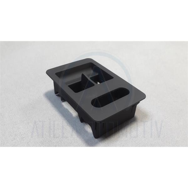 SEAT AROSA 6H 97-04 CAM DÜĞME ÇERÇEVESİ ÖN SOL İKİLİ SİYAH