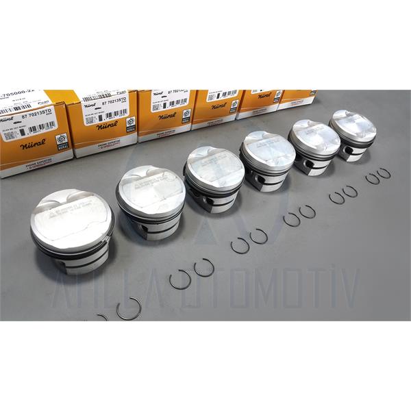 6 X BMW E46 98-01 320i M52 B20 PİSTON SEGMAN SETİ STD NÜRAL