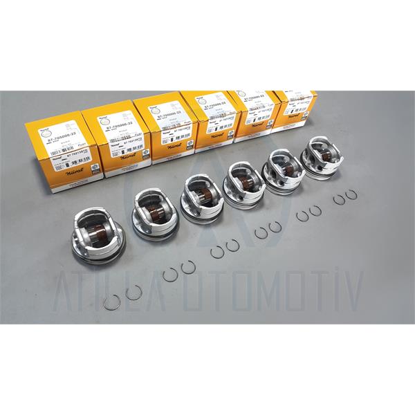 6 X BMW E46 98-01 320i M52 B20 PİSTON SEGMAN SETİ STD NÜRAL