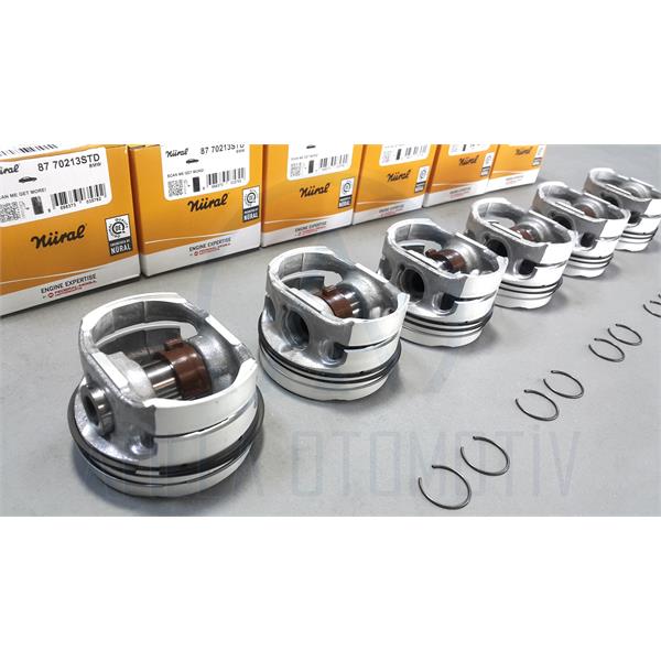 6 X BMW E46 98-01 320i M52 B20 PİSTON SEGMAN SETİ STD NÜRAL