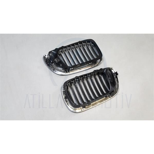 BMW E46 SEDAN FACELİFT 2001-2005 BÖBREK PANJUR SETİ KROM SAĞ SOL