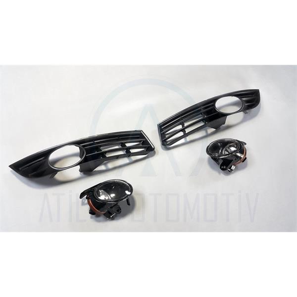 VW PASSAT B6 3C 2005-2011 SİS FARI + IZGARA SETİ 4 PARÇA