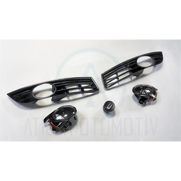 VW PASSAT B6 3C 05-11 SİS FARI + IZGARA SETİ + FAR ANAHTARI SET