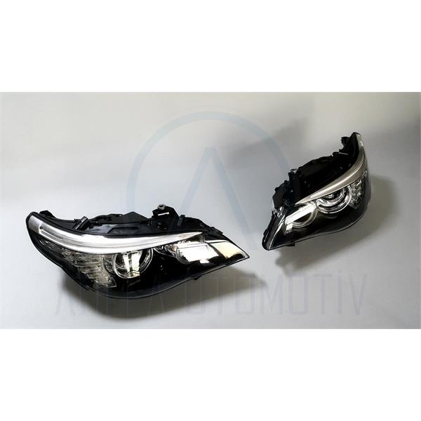 2 x BMW 5 SERİSİ E60 E61 2003-2010 Bİ XENON LED ÖN FAR SETİ