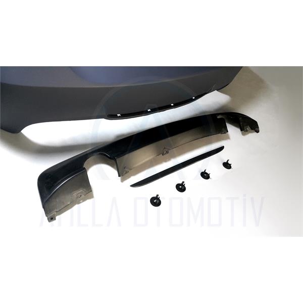 BMW E90 - E90 LCİ 06-12 M TECH ARKA TAMPON SETİ ÇİFT ÇIKIŞ