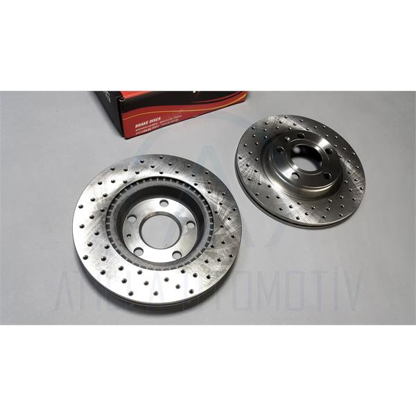 AUDİ A4 B6 8E SPOR DELİK PERFORMANS ÖN FREN DİSKİ TAKIM