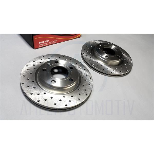 AUDİ A4 B7 8E SPOR DELİK PERFORMANS ÖN FREN DİSKİ TAKIM
