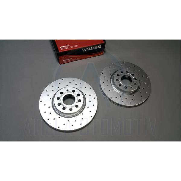 VW TOURAN 1T1 SPOR DELİK PERFORMANS ÖN FREN DİSKİ TAKIM 312MM