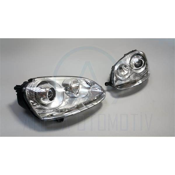 VW JETTA 1K2 2005-2011 GTİ R32 MERCEKLİ FAR SETİ KROM SOL-SAĞ