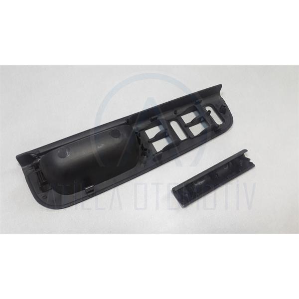 SKODA SUPERB 3U 02-08 CAM DÜĞME ÇERÇEVESİ + KAPAK SOL ÖN SİYAH