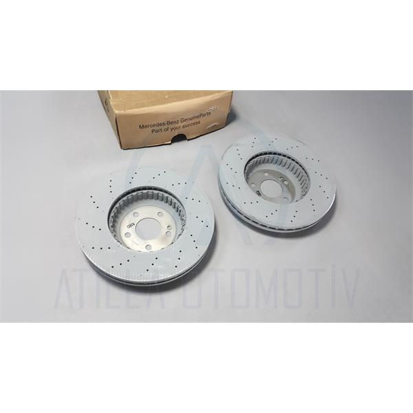 MERCEDES CLE C236 A236 SPOR DELİK ÖN FREN DİSKİ TAKIM 342MM ORİJİNAL
