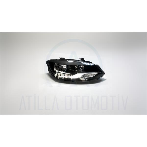 VW POLO 6R 6C 2010-2017 HELLA TİP KROM ÖN FAR SAĞ