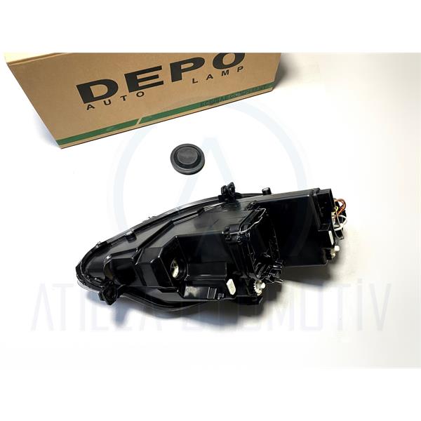SEAT LEON MK2 1P 2006-2013 ÖN FAR SİYAH SOL DEPO