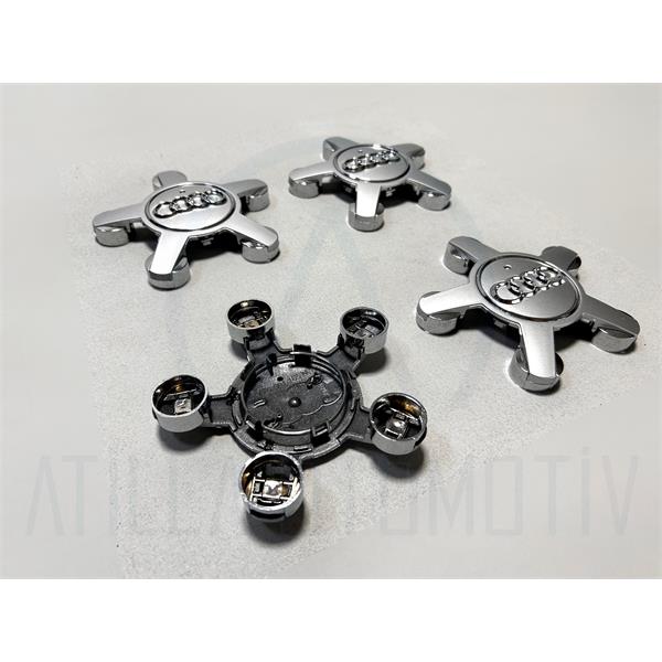 4 x AUDİ A8 4H D4 08-18 AHTAPOT ÇELİK JANT GÖBEK SETİ GRİ 112MM