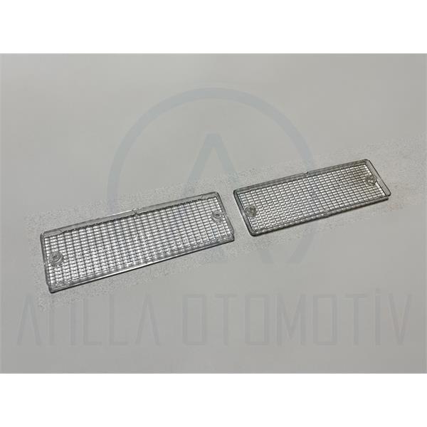 2 x BMW 3 SERİSİ E30 1982-1991 ÖN TAMPON SİNYAL CAMI TAKIM GRİ