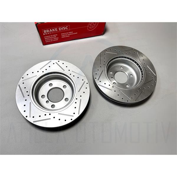 BMW F10 F11 SPOR DELİK PERFORMANS ÖN FREN DİSKİ TAKIM 330MM
