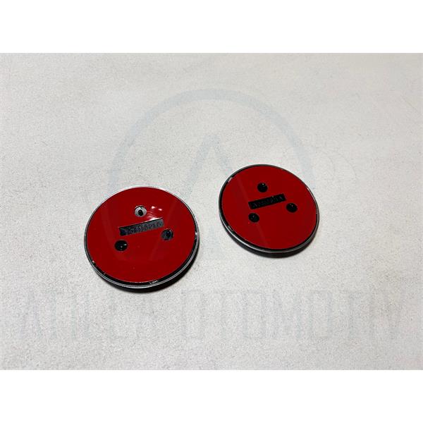 2 x SKODA RAPİD 2012-2022 KAPUT + BAGAJ KAPAK ARMASI 9CM