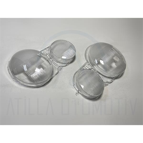 2 x MERCEDES E SERİSİ W210 S210 95-03 ÖN FAR CAMI SOL-SAĞ TAKIM