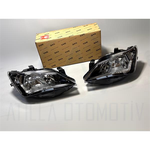 2 x SEAT İBİZA 6J MK4 2012-2017 HALOJEN ÖN FAR SOL-SAĞ TYC