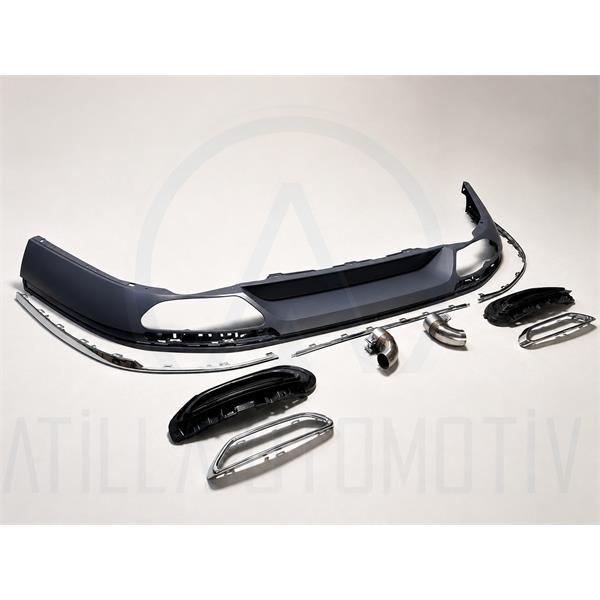 VW PASSAT B8 - B8,5 2015-2024 R-LİNE ARKA DİFÜZÖR SETİ