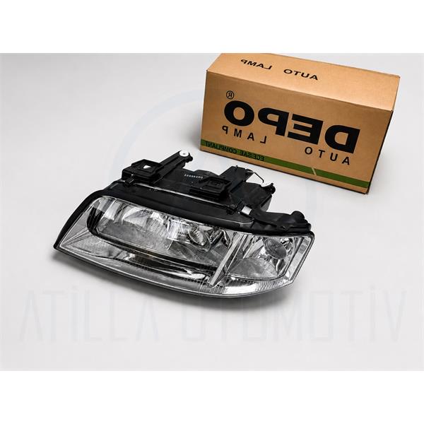 AUDİ A6 4B C5 1997-2001 MERCEKLİ ÖN FAR SOL DEPO