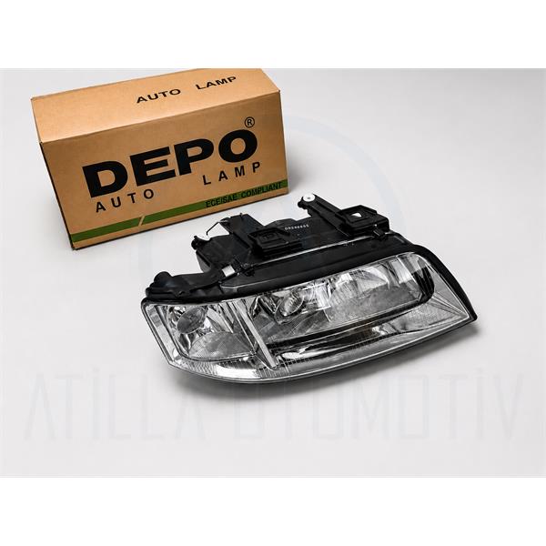 AUDİ A6 4B C5 1997-2001 MERCEKLİ ÖN FAR SAĞ DEPO