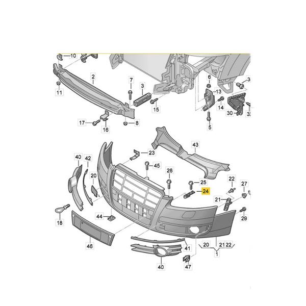 AUDİ A6 4F C6 2005-2011 ÖN TAMPON BRAKETİ ÜST SAĞ