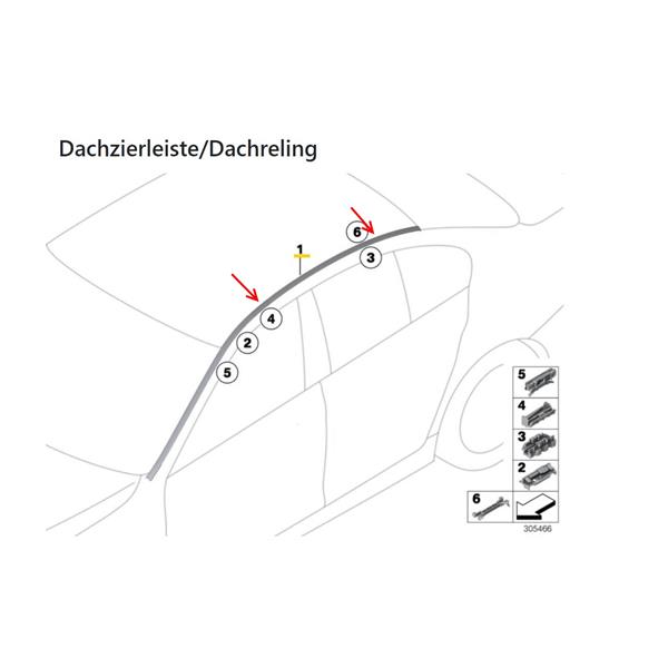 BMW 5 SERİSİ F10 F11 TAVAN OLUK ÇITASI PORTBAGAJ BAĞLANTI KAPAĞI