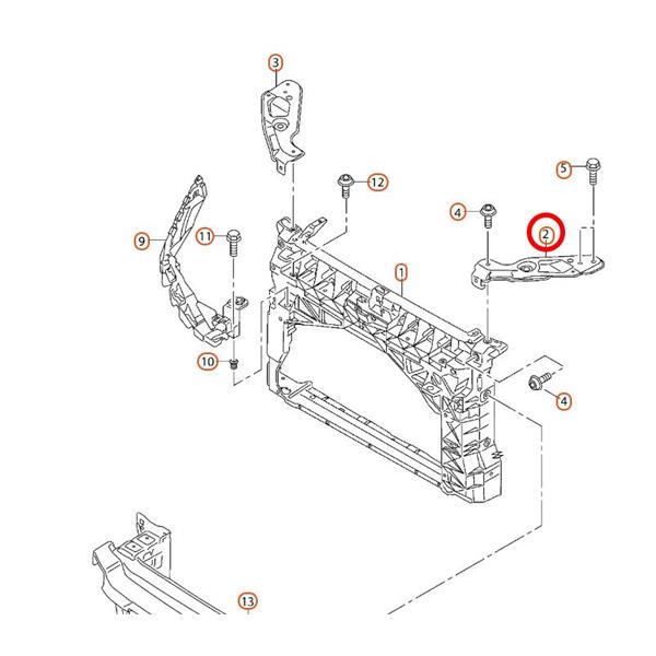 SEAT LEON MK3 5F 2013-2020 ÖN PANEL FAR ALT SACI SOL