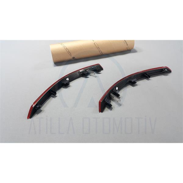 2 x AUDİ A4 8W B9 15-20 ARKA TAMPON REFLEKTÖRÜ TAKIM ORİJİNAL