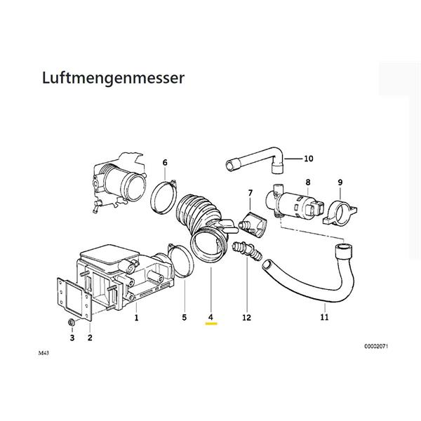 BMW Z3 E36 1995-2003 1.8 M43 GAZ KELEBEĞİ BAĞLANTI HORTUMU