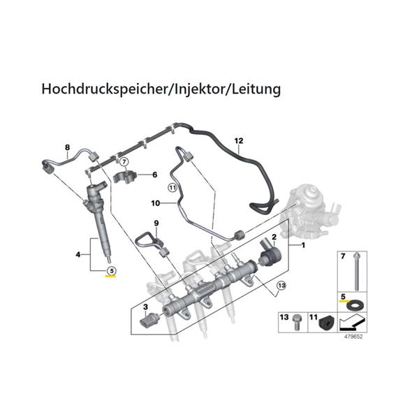 4 x MİNİ R56 F56 F55 B37 N47 B47 1.6D 2.0D DİZEL ENJEKTÖR PULU ELRİNG