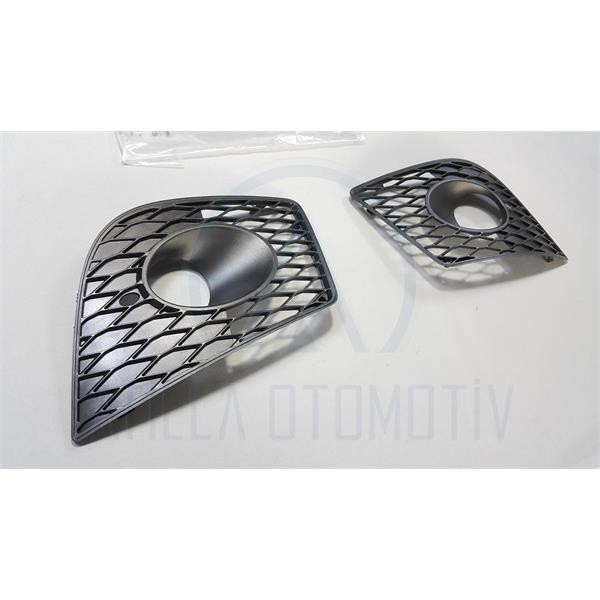 2 x SEAT LEON 1P 06-10 CUPRA ÖN TAMPON SİS IZGARASI TAKIM ORİJİNAL