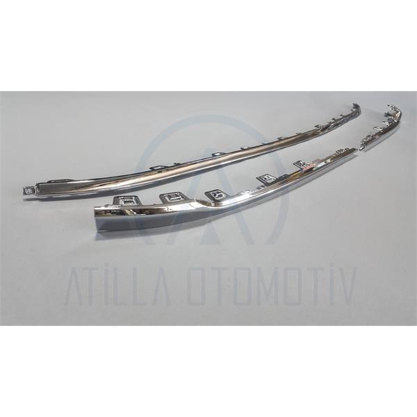 3 x VW PASSAT B8 15-20 ÖN TAMPON ALT KROM NİKELAJ TRİM SETİ