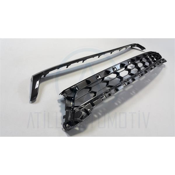 VW SCİROCCO 15-17 ÖN ALT PANJUR + ÜST ÇITASI PİANO BLACK TAKIM