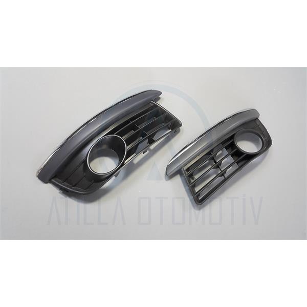 2 x VW JETTA 05-11 SİS FARI ÇERÇEVESİ SİSLİ NİKELAJLI SOL SAĞ TAKIM