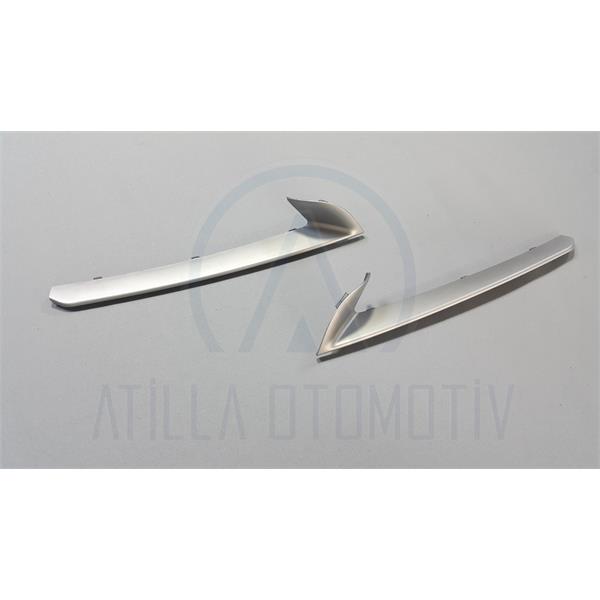 2 x BMW 5 SERİSİ F10 F11 LCİ ÖN TAMPON SİS FARI SÜS ÇITASI GRİ SOL-SAĞ