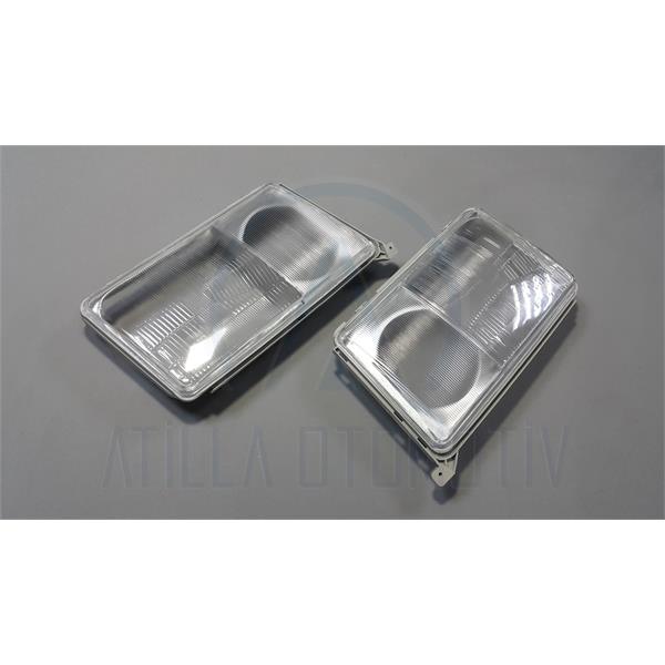 2 x MERCEDES E SERİSİ W124 S124 1985-1993 FAR CAMI ÇERÇEVELİ SOL-SAĞ