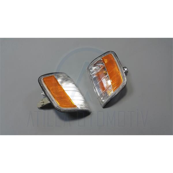 2 x MERCEDES E SERİSİ W124 ÖN SİNYAL SETİ AMERİKAN TİP SOL-SAĞ