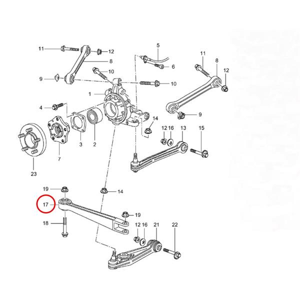 PORSCHE BOXSTER 986 1996-2004 ALÜMİNYUM ARKA SALINCAK MEYLE
