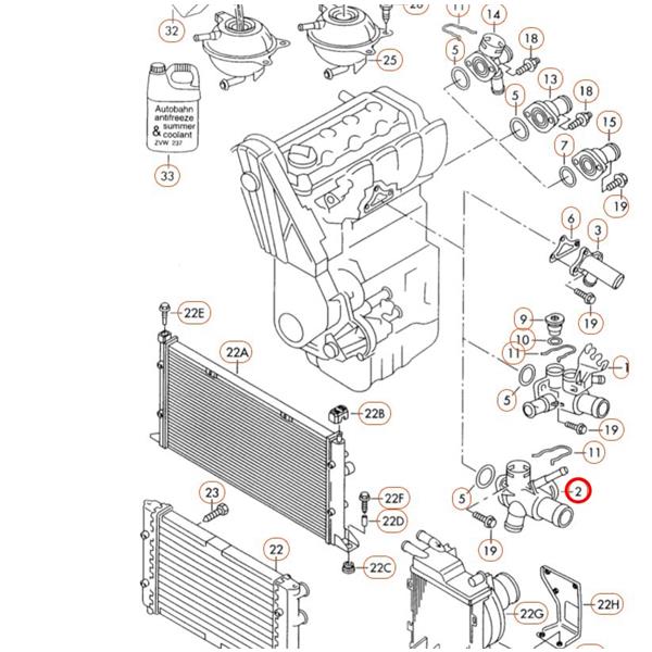 SEAT TOLEDO 1991-1999 1.9 SDİ TERMOSTAT SU FLANŞI MEYLE